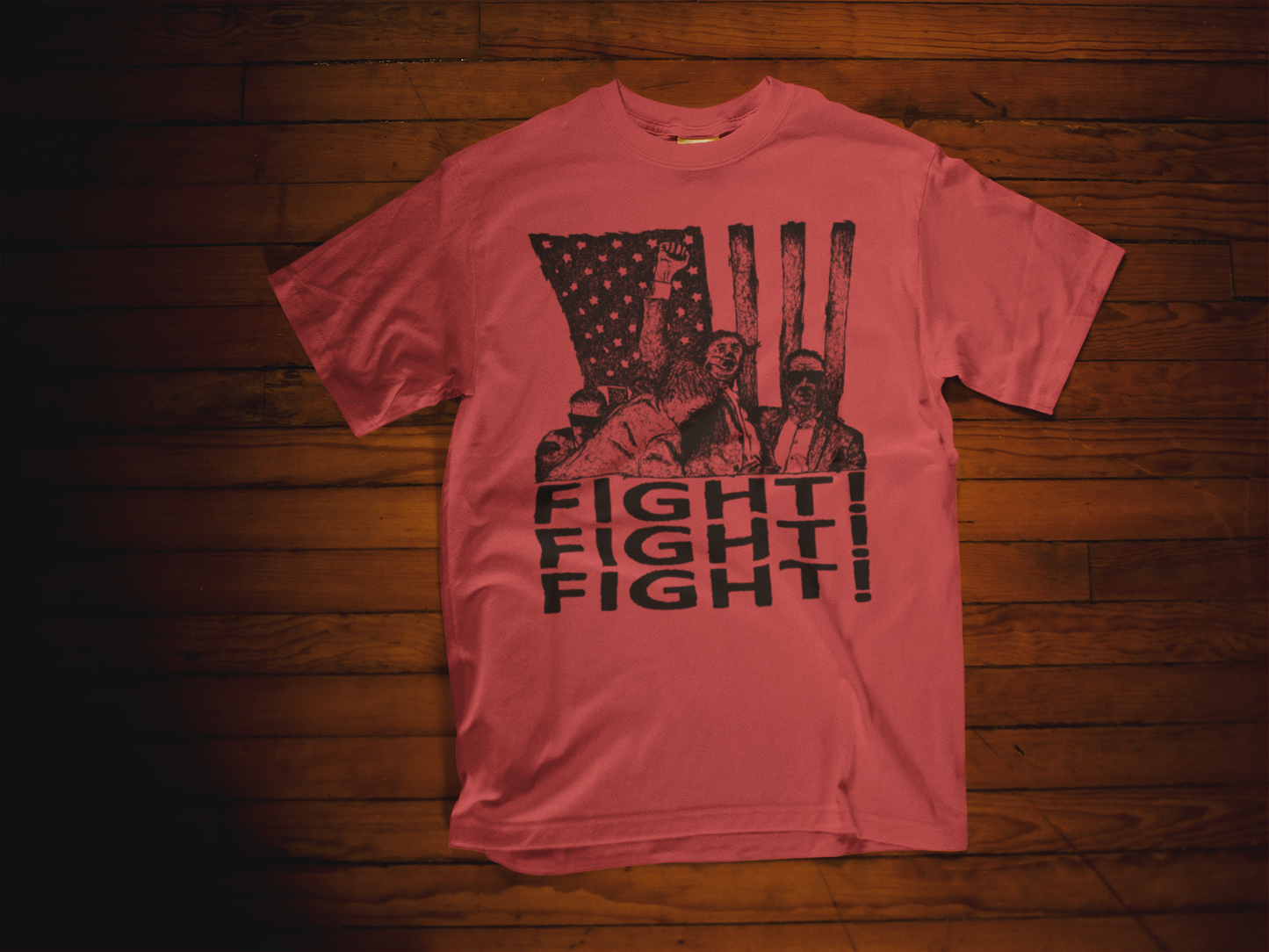 Donald Trump Fist Pump - Fight Fight Fight T-Shirt