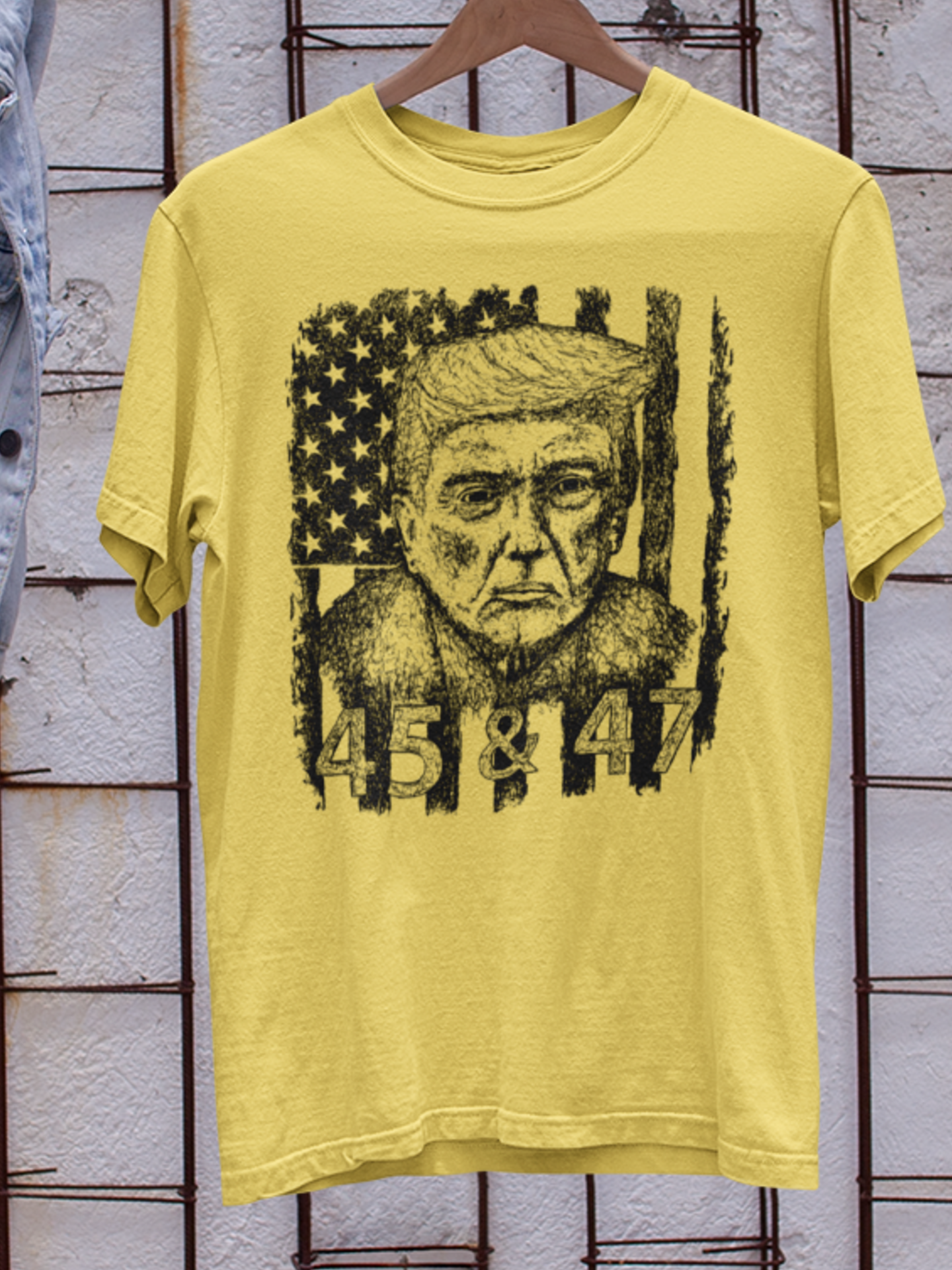 Donald Trump Shirt 45 and 47 T Shirt Gift for Men MAGA Gift for Women Patriotic Shirt Designs American Flag Shirt Trump 45 47th President