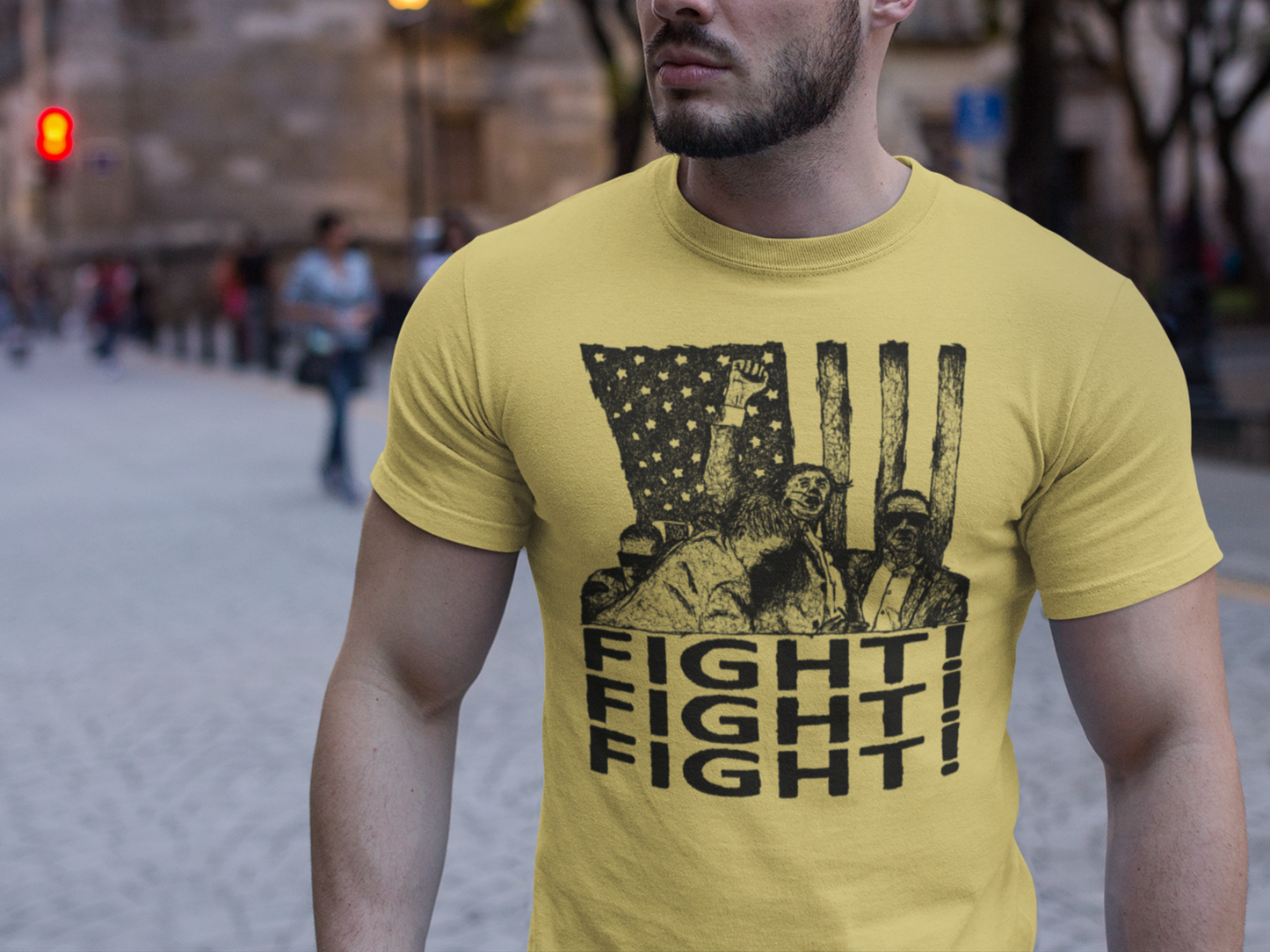 Donald Trump Fist Pump - Fight Fight Fight T-Shirt