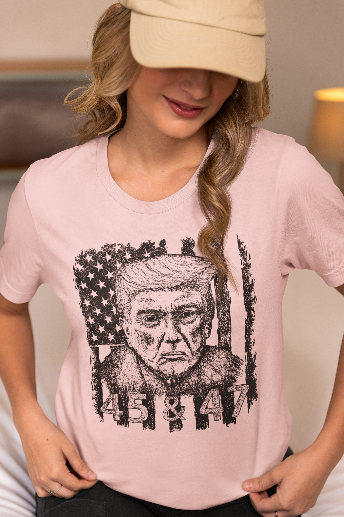 Donald Trump Shirt 45 and 47 T Shirt Gift for Men MAGA Gift for Women Patriotic Shirt Designs American Flag Shirt Trump 45 47th President